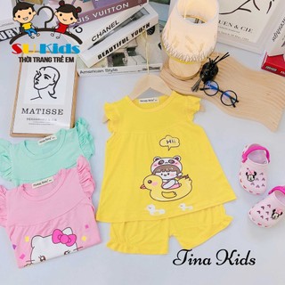 Bộ thun lạnh bé gái Cánh Tiên