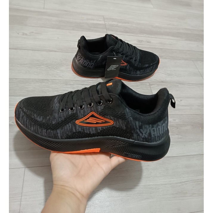 Giày thể thao sneaker cao cấp Nam Nữ (giày cặp, nhóm) màu xám xanh và đen cam, thích hợp du lịch, dạo phố...