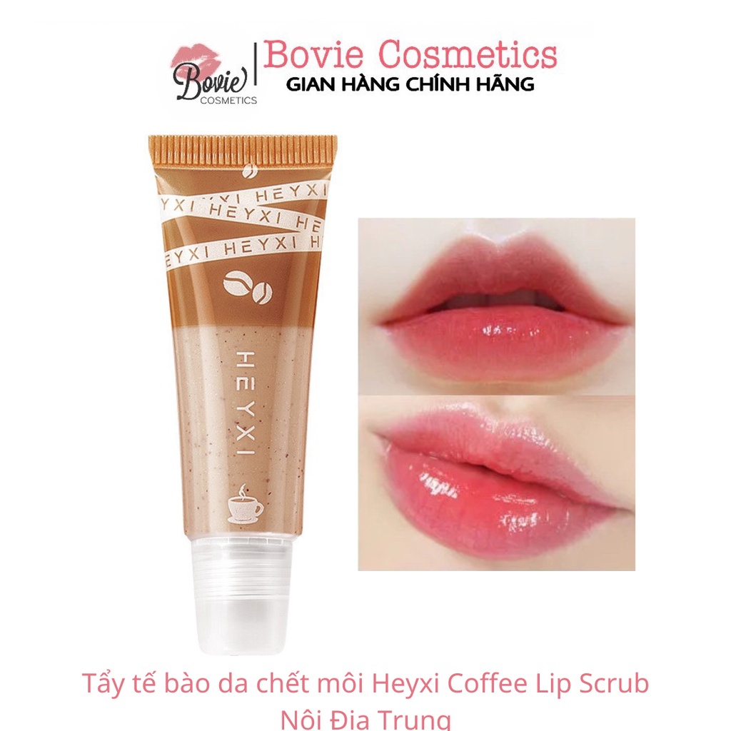 Tẩy tế bào da chết môi Heyxi Coffee Lip Scrub Nội Địa Trung