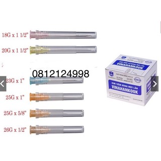 Đầu kim tiêm y tế tiệt trùng từ số 18 đến 26