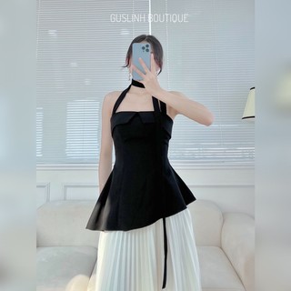 Áo cúp ngực thiết kế dây cột cổ được nhiều kiểu cách điệu