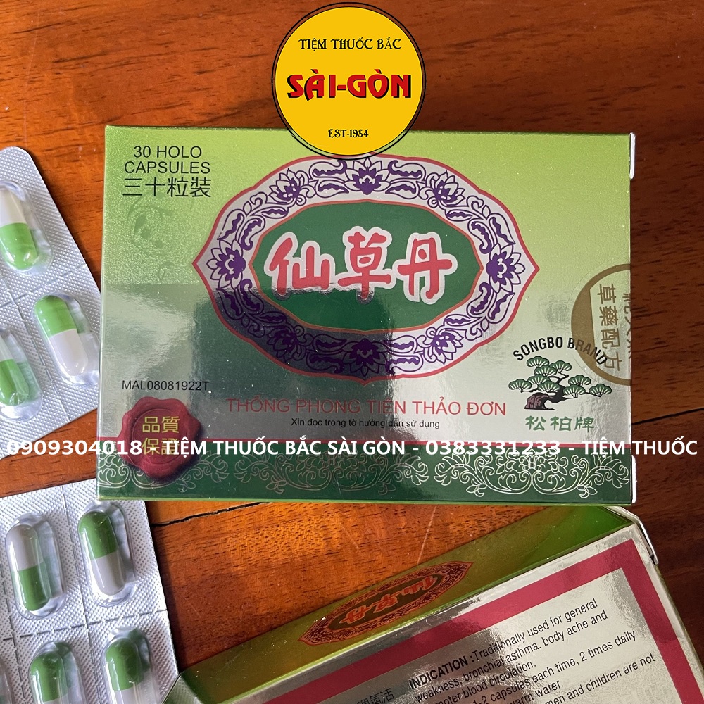 Thống Phong Tiên Thảo Đơn Hộp 30 viên  - Hàng Cao Cấp Loại 1