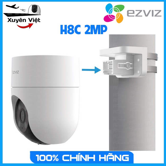 Camera H8C EZVIZ 2MP Wifi Không Dây, Quay Quét 360 Ngoài Trời - Camera Xuyên Việt