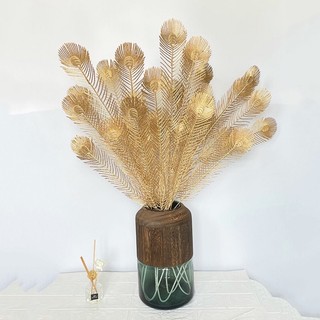 Đuôi công đồng ,lông đuôi công mạ đồng, cành công đồng