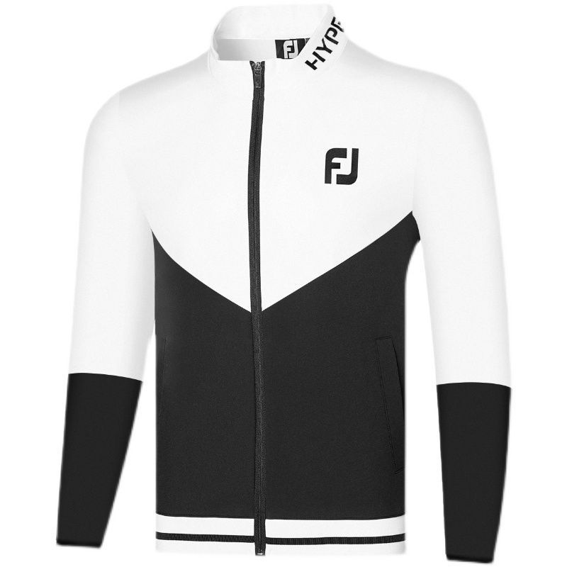 Áo Khoác Thể Thao Phối Khóa Kéo Phối Màu Đen Trắng Thời Trang Thu Đông 2022 Cá Tính Cho Nam