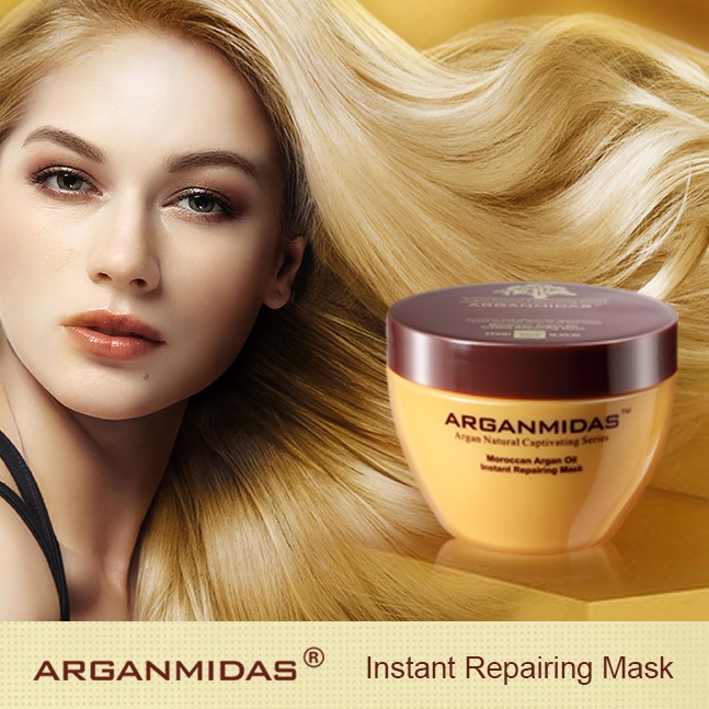 Kem ủ dưỡng tóc Arganmidas tinh dầu Moroccan Argan phục hồi hư tổn dưỡng tóc luôn bóng mượt chắc khỏe 300ml