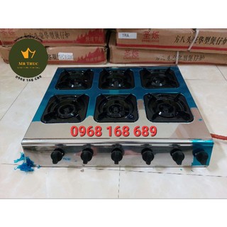 Bếp Gas 6 Họng | Bếp Gas 6 Lò Nấu Mì Cay | Bếp Ga Công Nghiệp 6 Đầu Đốt LOẠI CAO CẤP