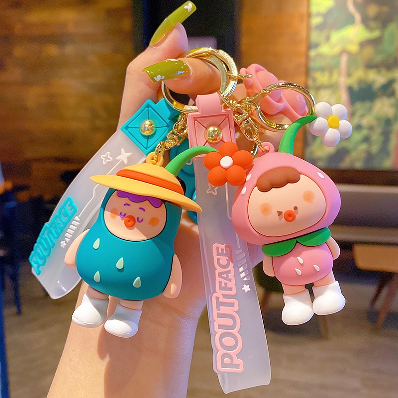 Móc Khóa Hình Hoạt Hình Sáng Tạo Dễ Thương