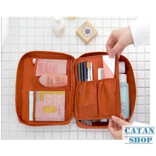 Túi Đựng Mỹ Phẩm, đồ trang điểm, make up, sữa tắm Du Lịch Hàn Quốc, chống thấm xếp gọn trong vali Bag in Bag