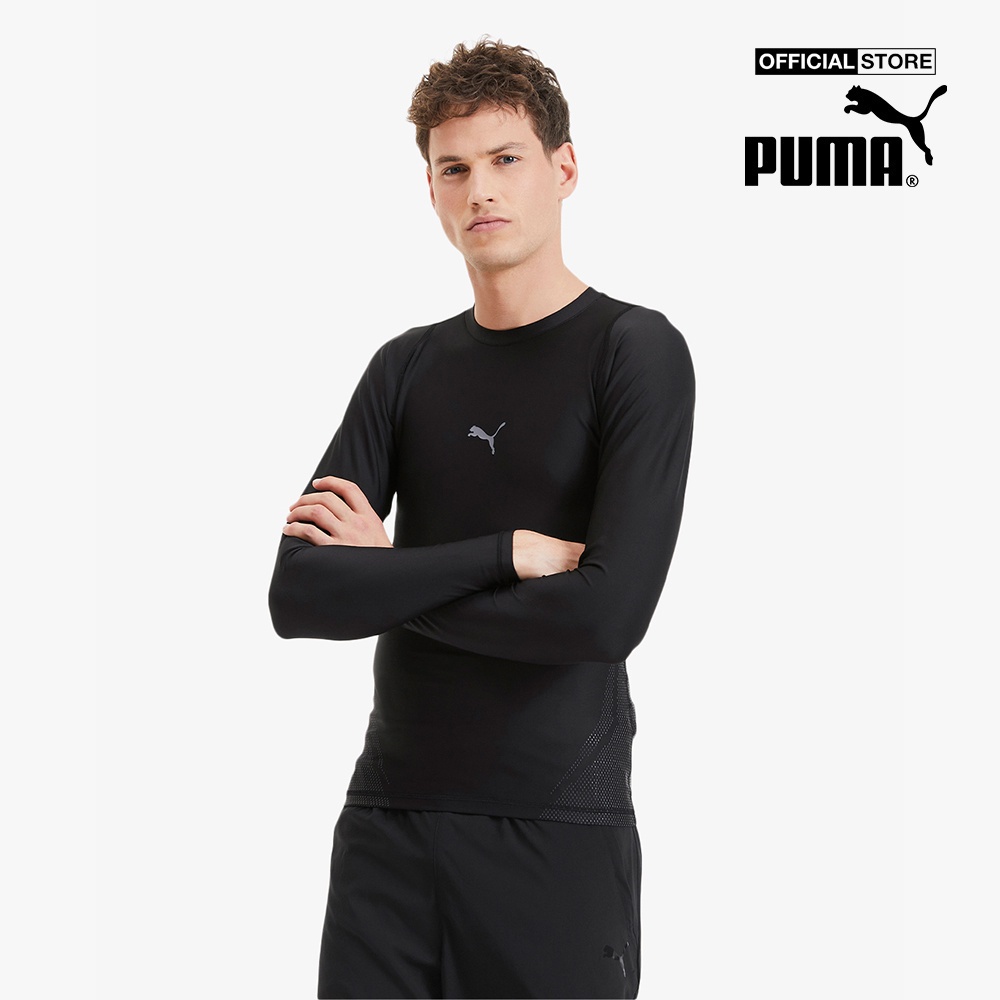 PUMA - Áo thun thể thao nam cổ tròn tay dài Exo Adapt Training 519810-01