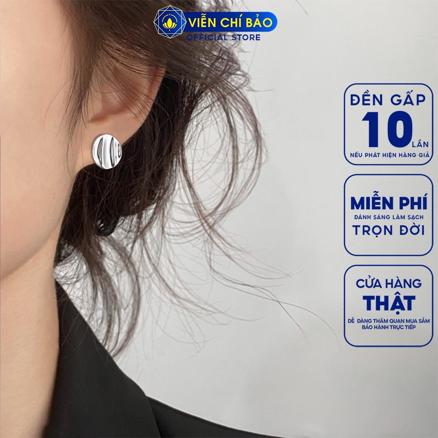 Khuyên tai bạc nữ Swing chất liệu bạc 925 thời trang phụ kiện trang sức Viễn Chí Bảo B000289
