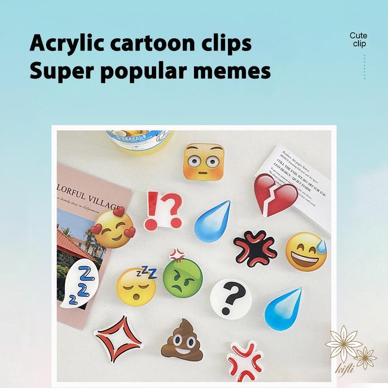 Kẹp Tóc Biểu Cảm Emoji Thể Hiện Nhiều Cảm Xúc Đáng Yêu