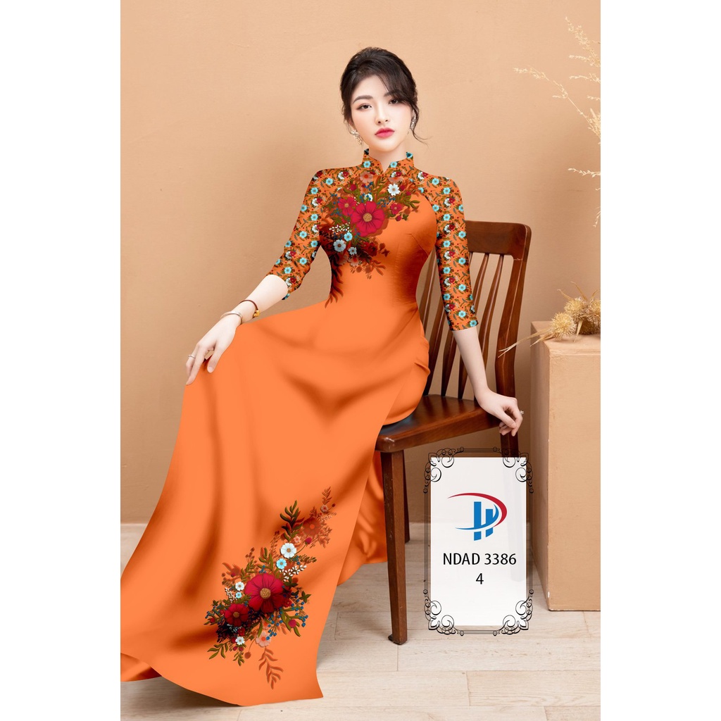 VẢI ÁO DÀI HỌA TIẾT HOA TÀ HOA NGỰC VÀ HOA NHÍ SIÊU XINH