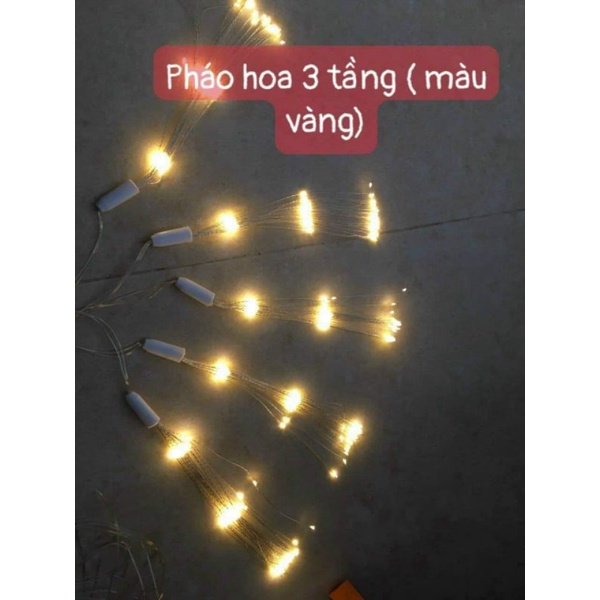 Đèn nháy Led pháo hoa 3 tầng màu vàng / nhiều màu