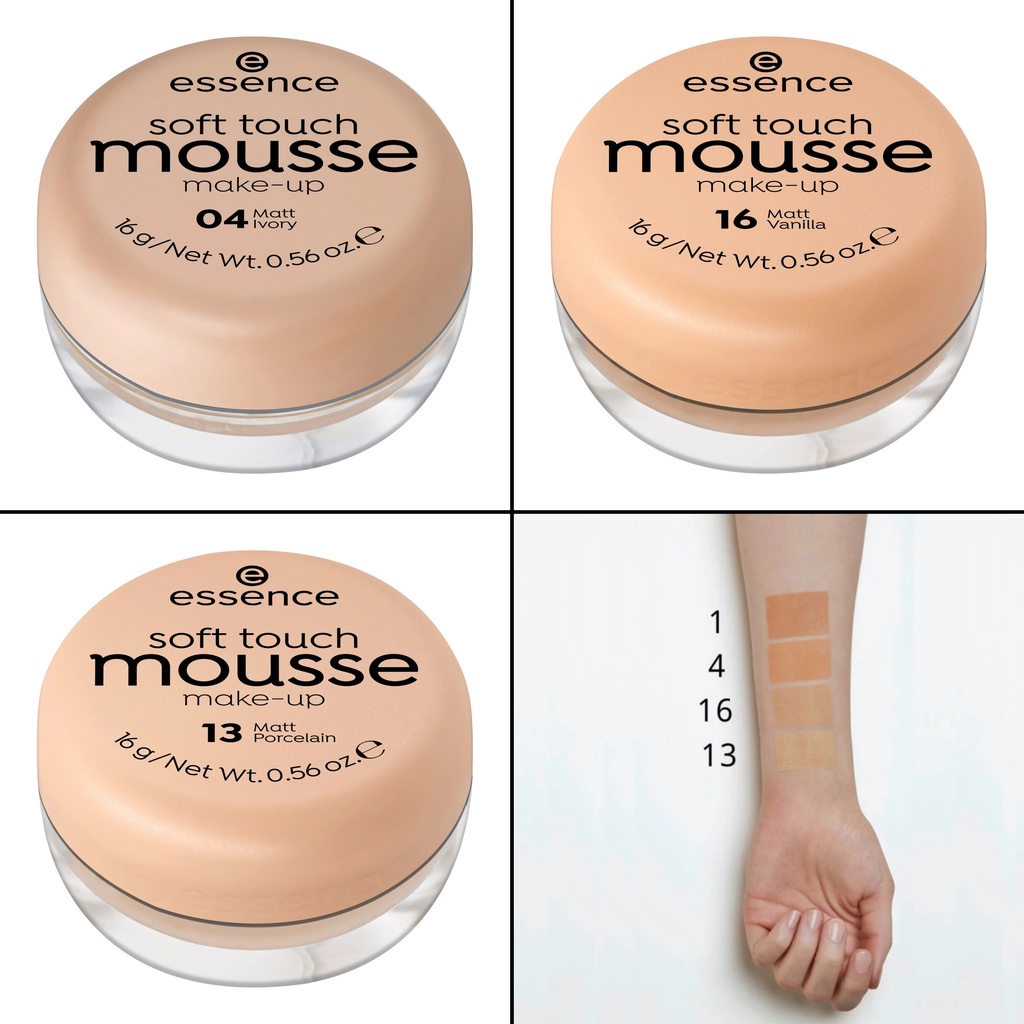 Kem phấn Essence Mousse các số 04,13,16 của Đức