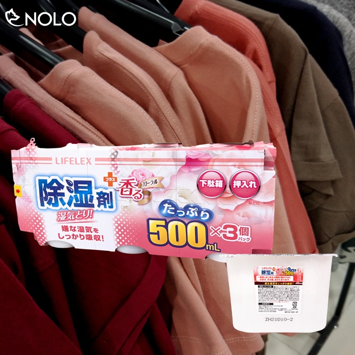 Hộp Hút Ẩm LifeLex Hương Hoa Dung Tích 500ml Cho Tủ Quần Áo Máy Ảnh Đồ Điện Tử Tủ Sách