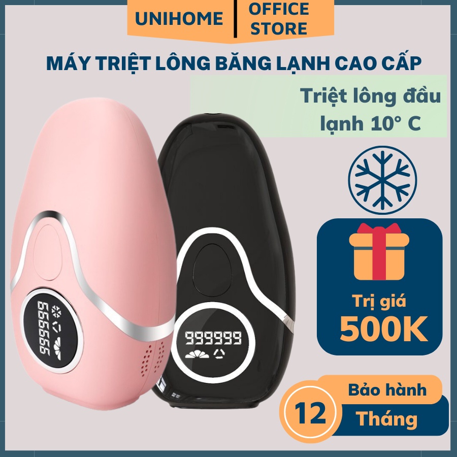 Máy triệt lông băng lạnh cao cấp LUNA ICEICOOL REMOVE HAIR, máy triệt lông mini, wax lông nhẹ nhàng không nóng rát