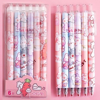 Bút Bi Mực Nước Mẫu Thỏ Cute