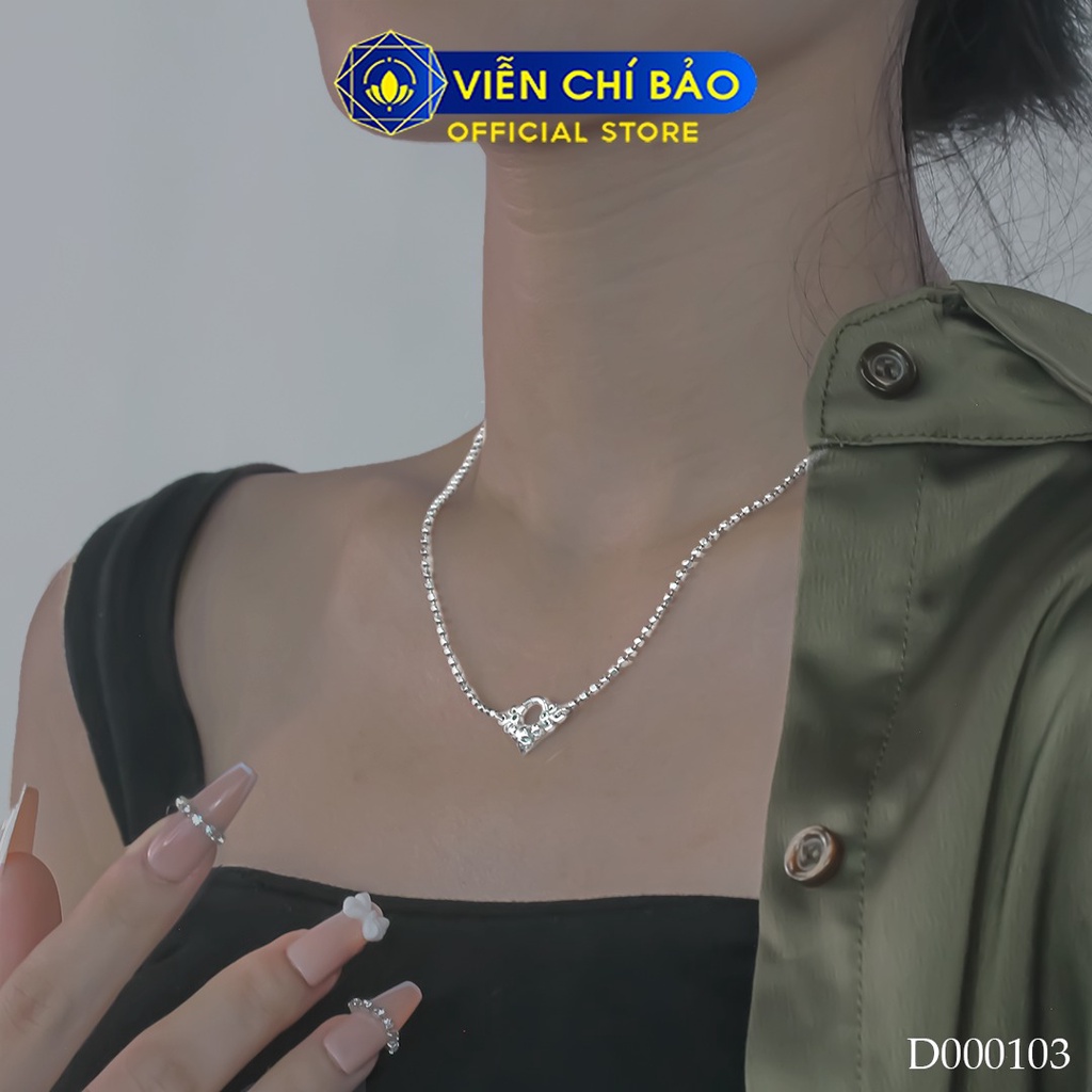 Dây chuyền bạc nữ Skull Queen chất liệu bạc 925 thời trang phụ kiện trang sức Viễn Chí Bảo D000103