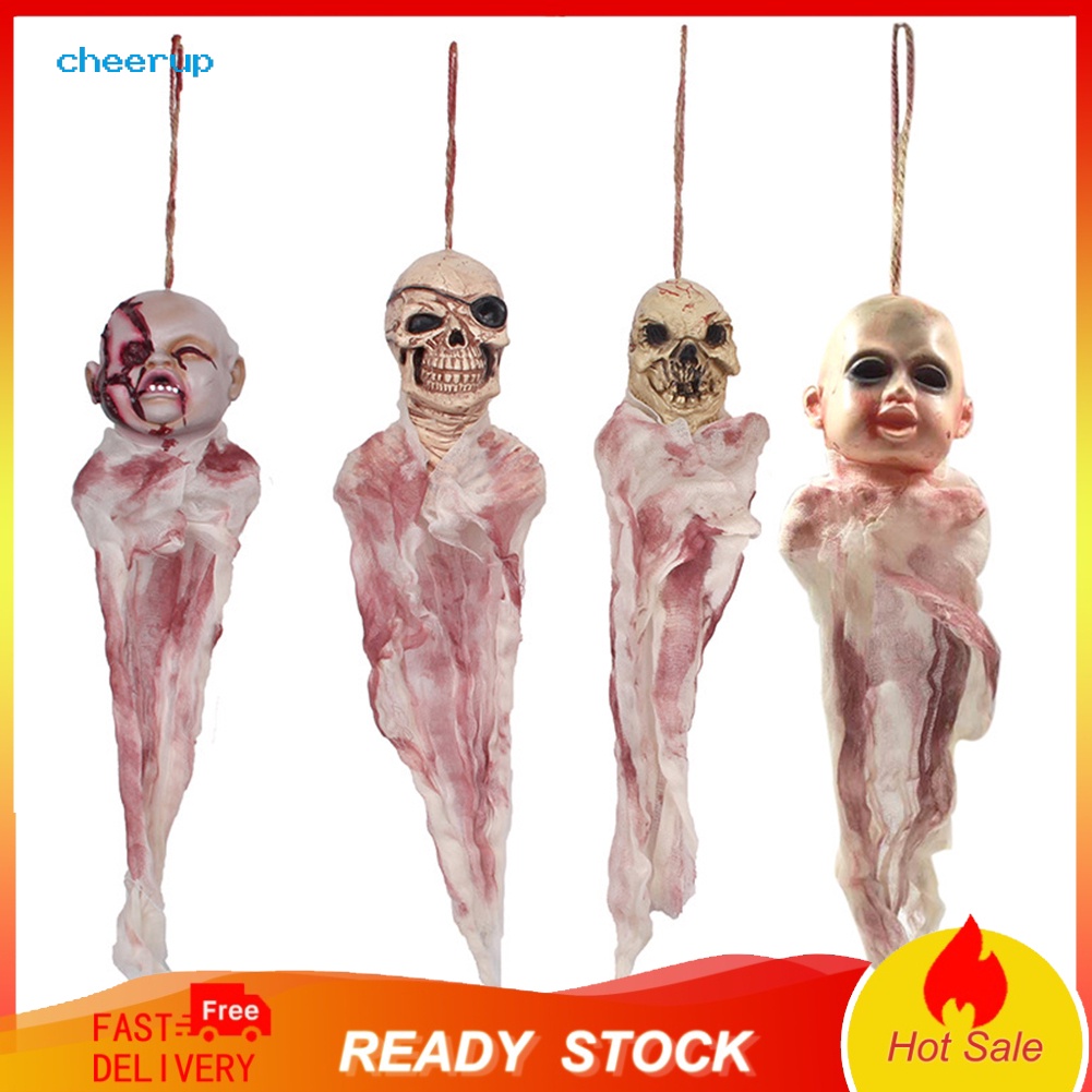 Phụ Kiện Trang Trí Tiệc Halloween Hình Đầu Lâu Kinh Dị 1.vn