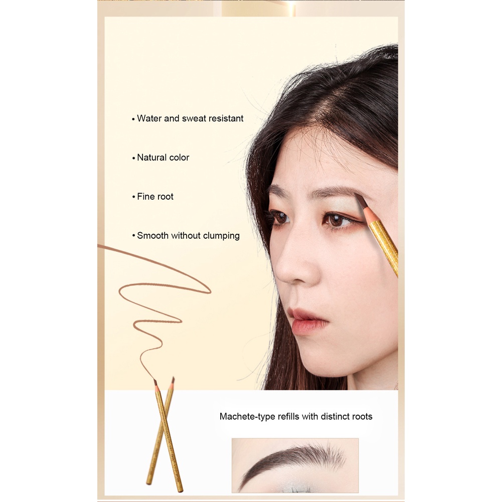 Còn Hàng Hengsi Laser Kéo-Dòng Bút Chì Kẻ Lông Mày Nữ Chống Thấm Nước Và Mồ Hôi Lâu Không Dễ Dàng để Decolorize Nghệ Sĩ Trang Điểm Cá Tuyết