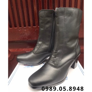 BOOT NỮ DA BÒ CAO CẤP GIÀY GHỆT NỮ MÃ 606C