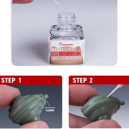 Keo dán nhựa ABS loại liên kết tiêu chuẩn / loại chảy đường nối liền mạch 40ml Hobby Mie