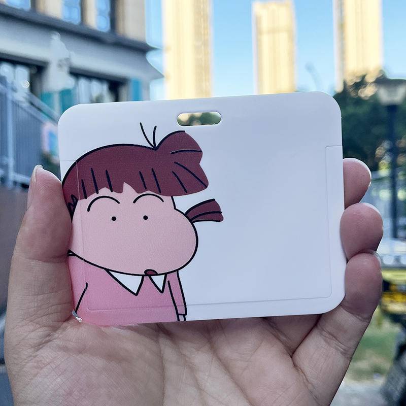 Vỏ Đựng Thẻ Sinh Viên Hai Mặt Họa Tiết Cậu Bé Bút Chì Shin Chan Dễ Thương
