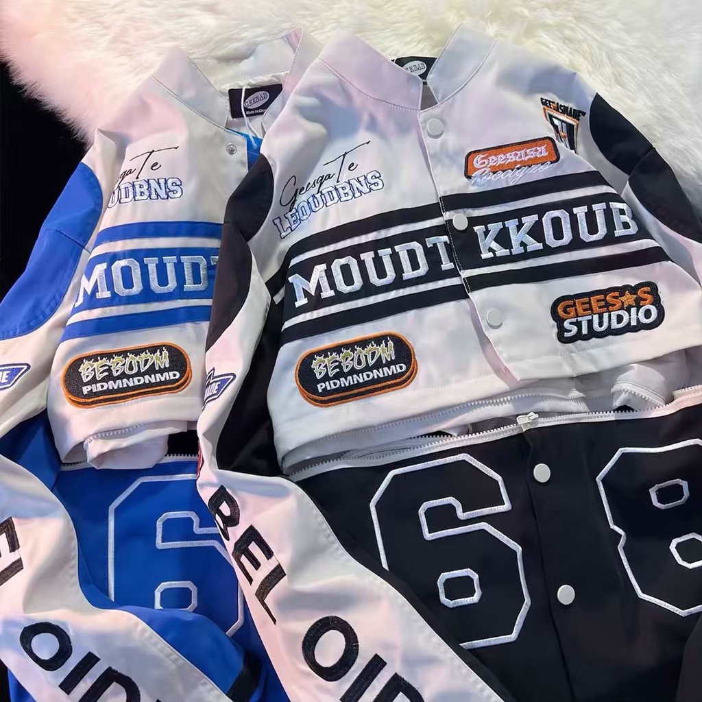 Áo Khoác Bóng Chày Tay Dài Dáng Rộng Phong Cách Hip Hop Mỹ 2022 Thời Trang Mùa Thu Cho Nam Và Nữ