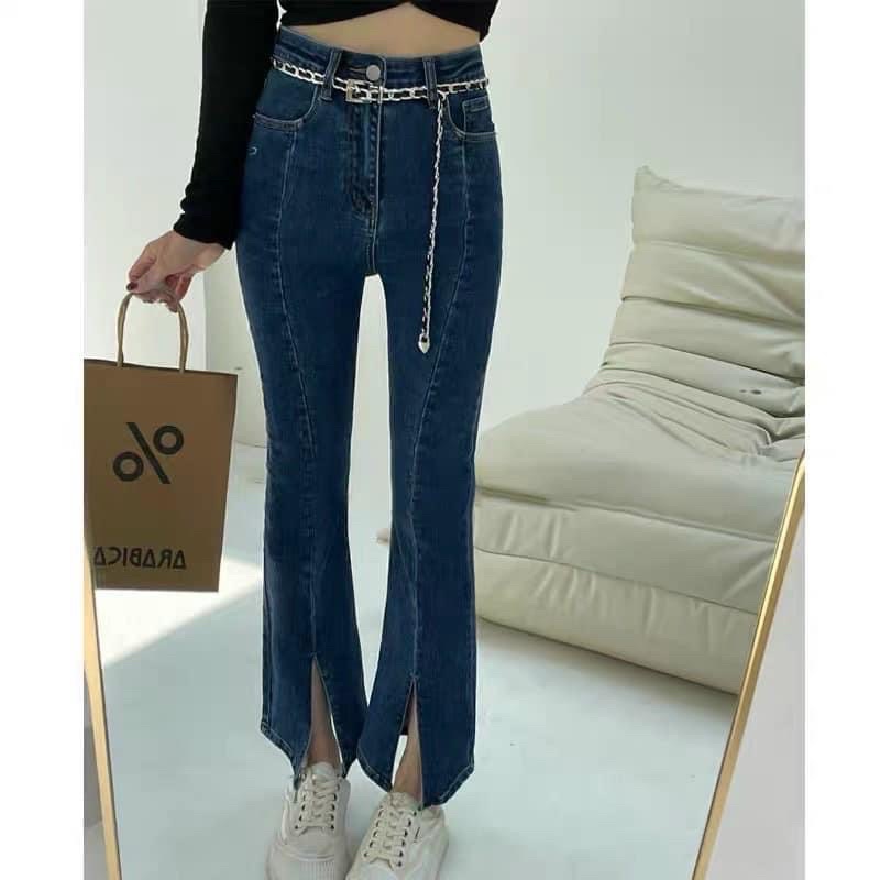 MÃ 778- QUẦN LOE GÂN XẺ GẤU 2 MÀU