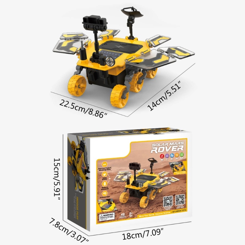 Đồ Chơi Lắp Ráp Rô Bốt Fol Solar Mars Rover Sử Dụng Năng Lượng Mặt Trời DIY