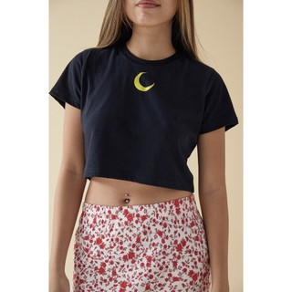Áo thun crop top Cresent Moon | The Sun Child