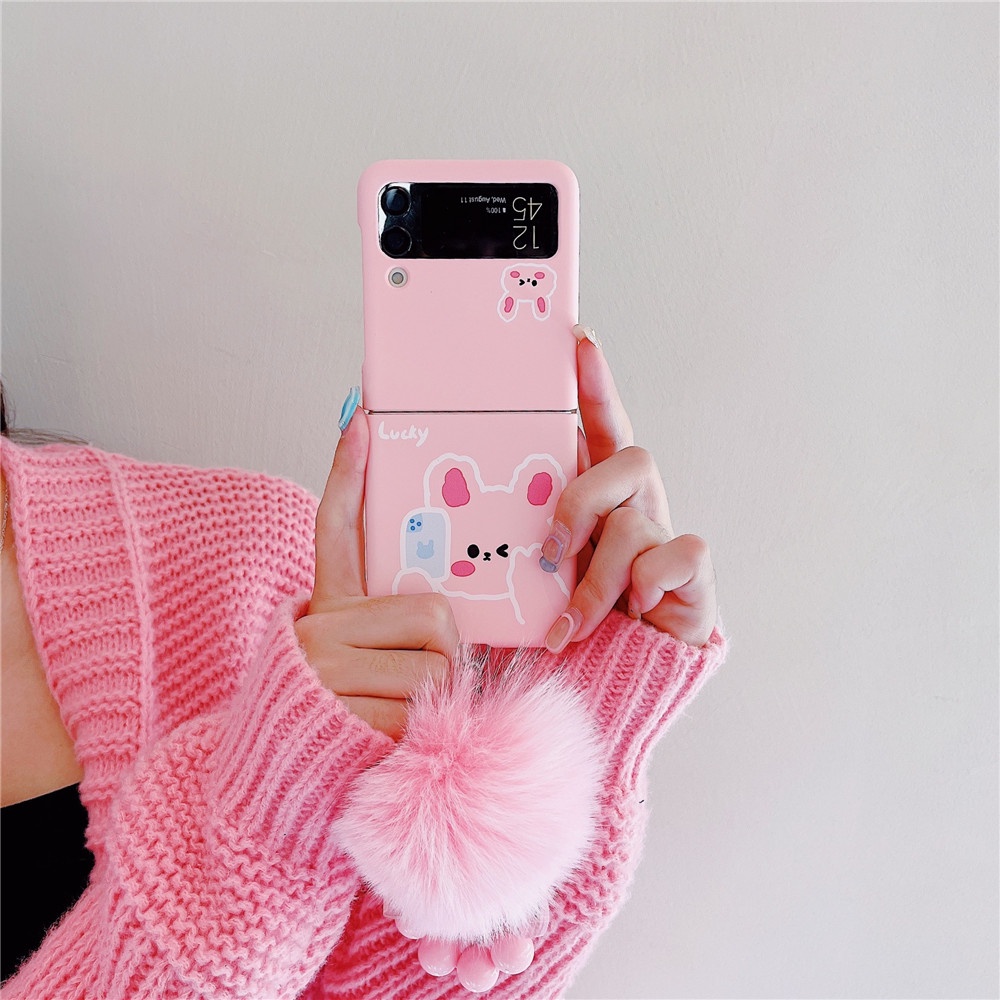 Ốp Điện Thoại Chống Sốc Hình Tai May Mắn Cho Samsung Galaxy Z Flip 4 Z Flip 3 5G