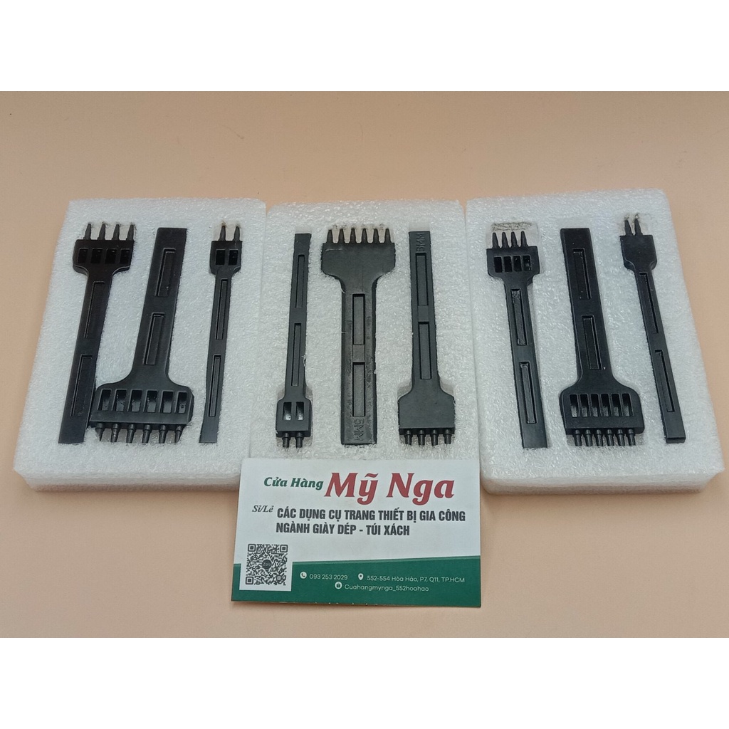 Dụng Cụ Bấm Lỗ Tròn 4/5/6mm 2 4 6 Ngành handmade Vật Liệu Da
