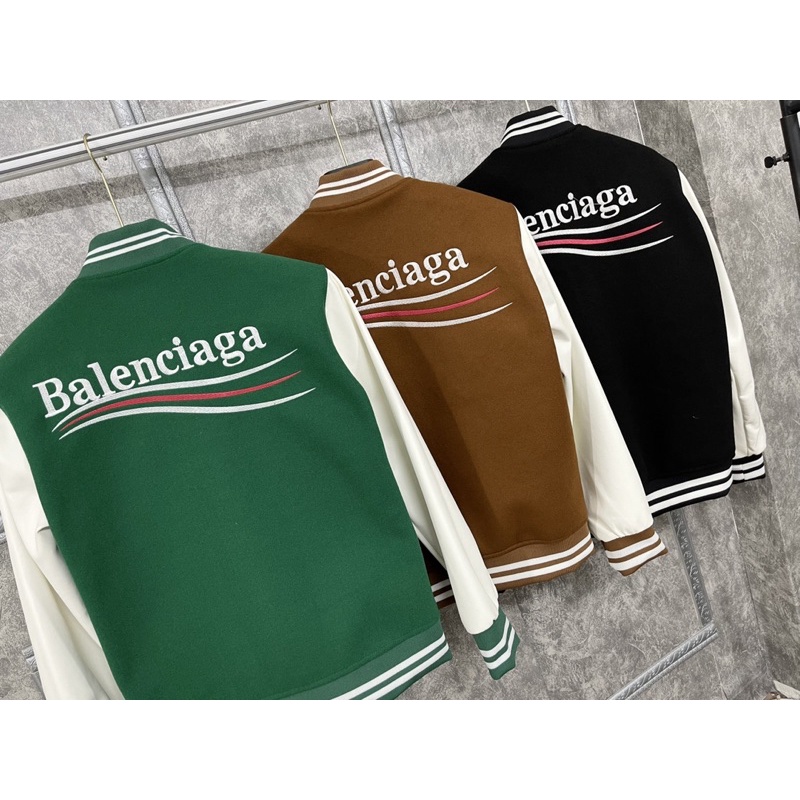 Áo khoác bomber phối tay da cực chất