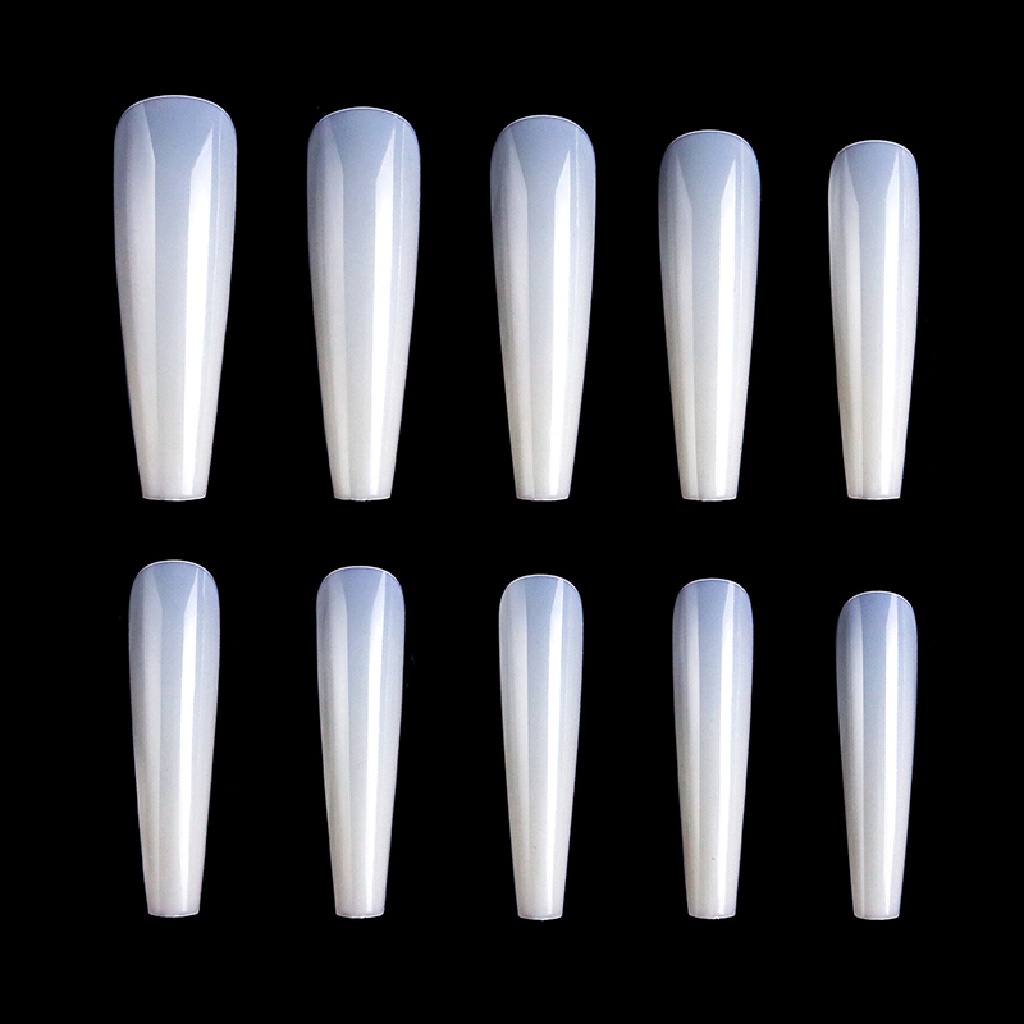 Bộ 500 Móng Tay Giả Dài Bằng Acrylic Che Phủ Toàn Diện Dùng Múa Ba Lê