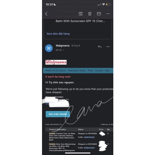 Sẵn Son Carmex Mỹ có bill