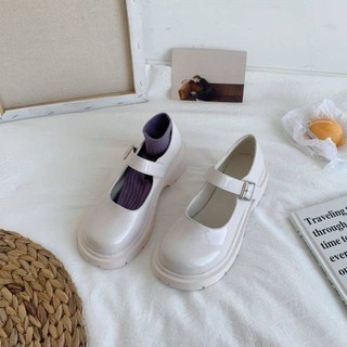 Giày da đế dày size lớn 35-44 phong cách hàn quốc cho nữ / size 35-41