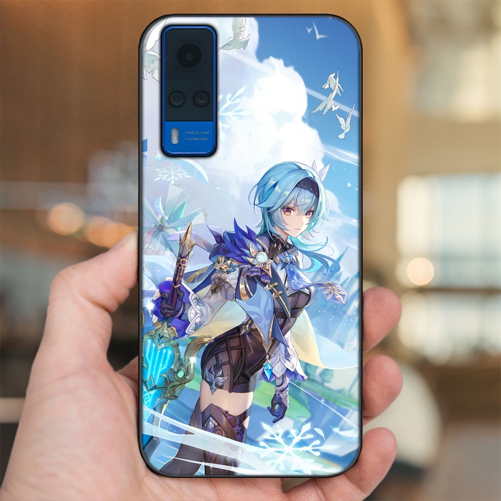 Ốp lưng Vivo Y51 2020, Y53s viền đen in hình Eula Genshin Impact