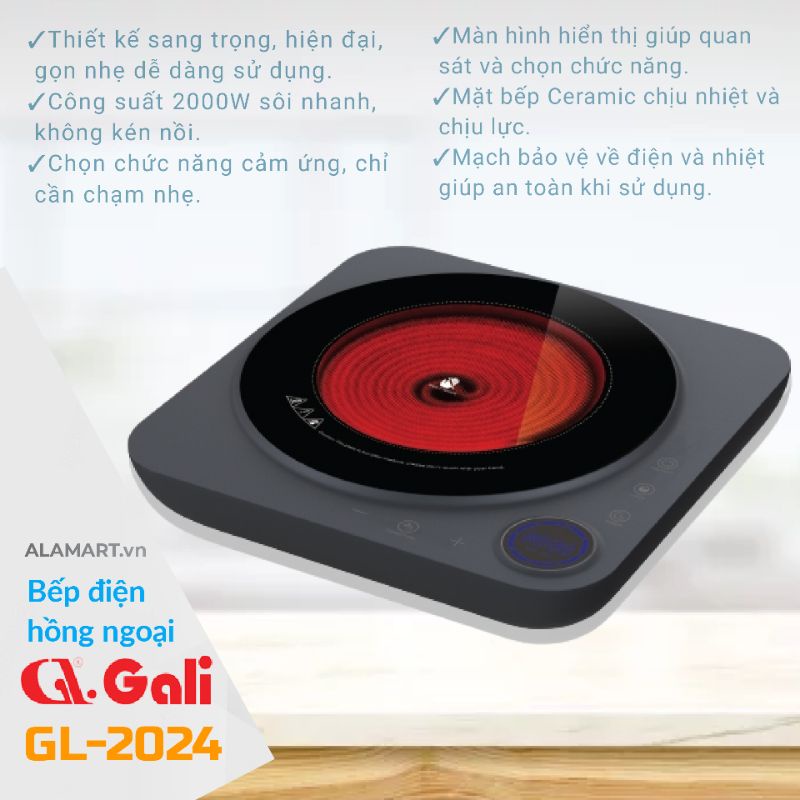 Bếp điện hồng ngoại Gali GL-2024 2000W