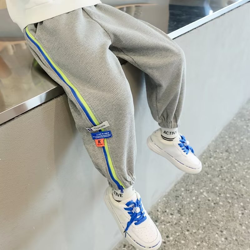 Quần Dài Thể Thao Phong Cách Đường Phố Thời Trang Mùa Thu Cho Bé Trai