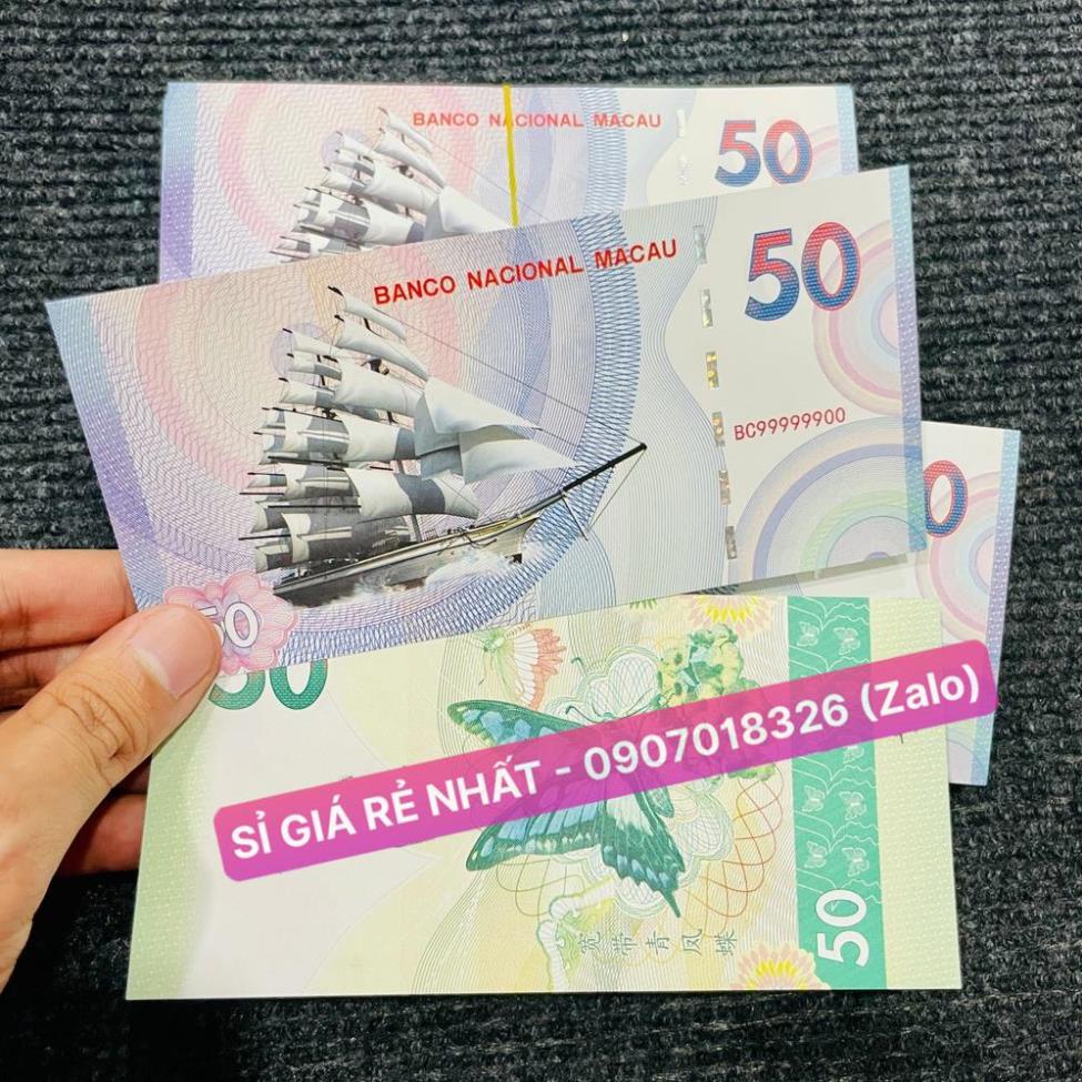 COMBO 10 Tờ Tiền Kỉ Niệm Thuận Buồm Xuôi Gió Của Macao , Phong Thủy May Mắn