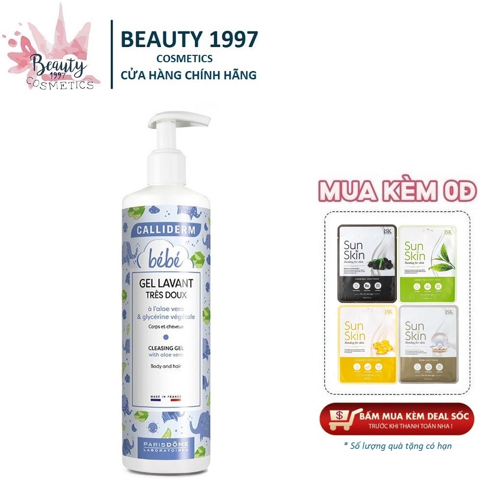 Gel tắm và gội nha đam cho bé calliderm bebe gel lavant tres doux 500ml - ảnh sản phẩm 1