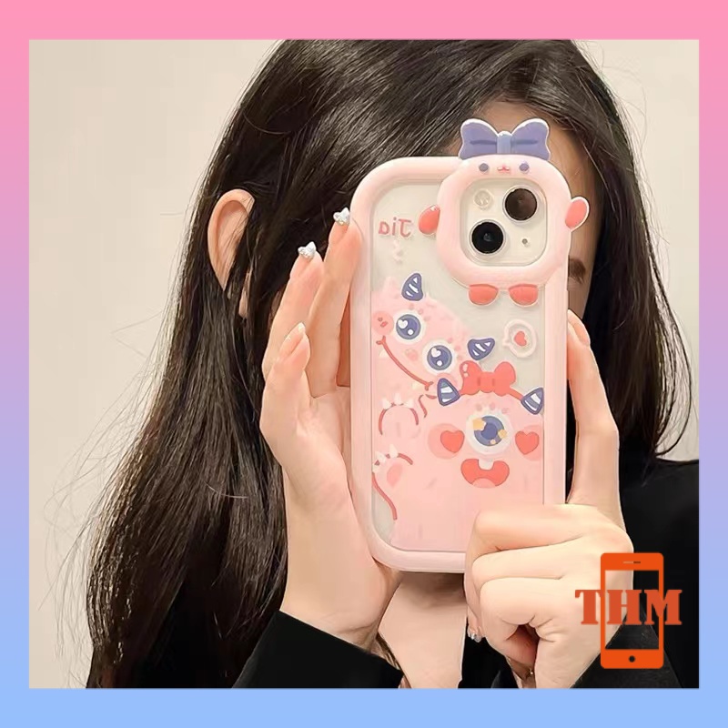 Ốp Điện Thoại Con quái vật màu xanh hồng đáng yêu Cho Iphone 6 / 6S / 6splus / se / 7 / 7plus / 8 / 8plus / X / xs / xsmax / 11 / 12 / 13 / 14 / Plus / pro / pro max-5027
