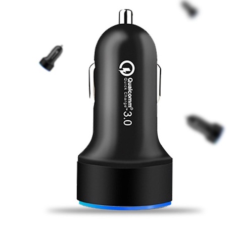 Tẩu Sạc Kỹ Thuật Số Hai Cổng USB 3.1a Màn Hình Kỹ Thuật Số Mới Cho Xe Hơi