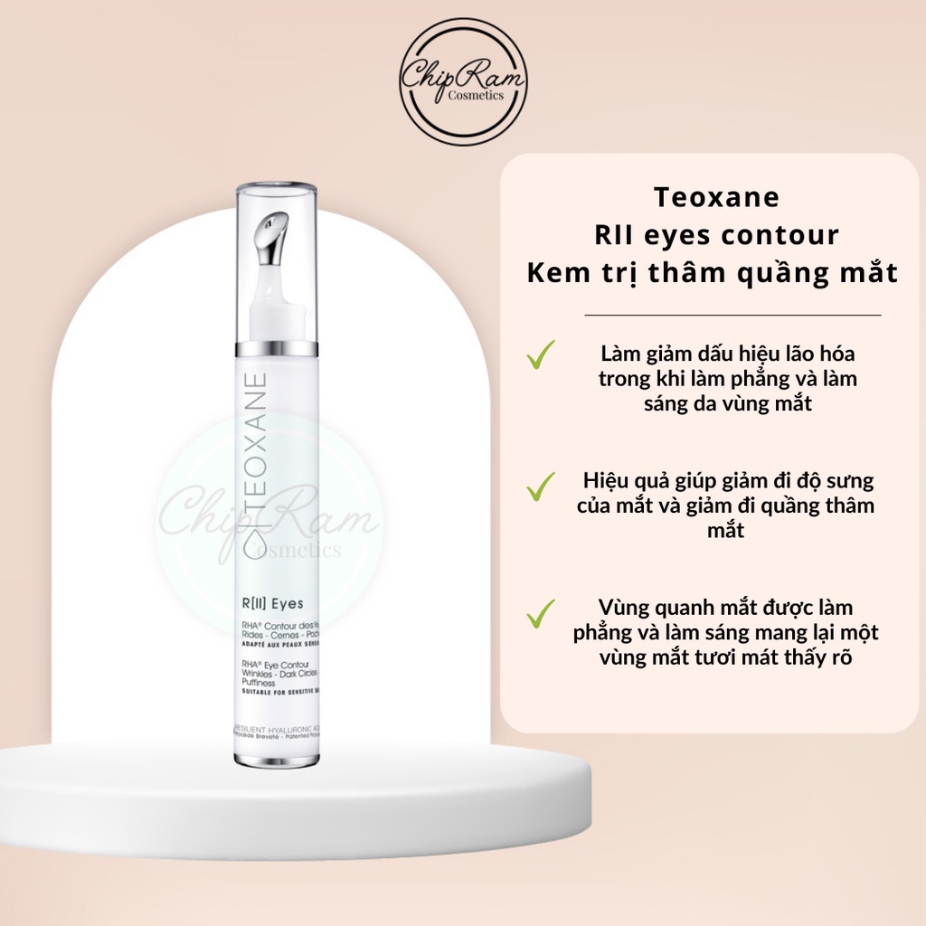 KEM GIÚP GIẢM THÂM MĂT R II EYES CONTOUR TEOXANE 15ML