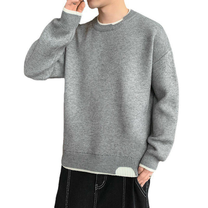 Áo len nam cổ tròn mẫu mới phong cách Hàn Quốc trẻ trung năng động -  Áo len nam JUST MEN