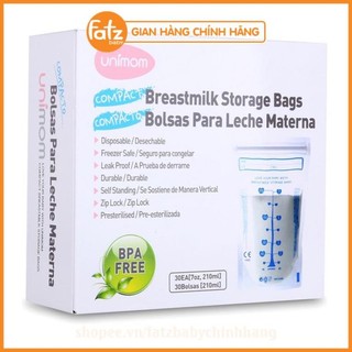 Túi trữ sữa unimom compact không có bpa 210ml
