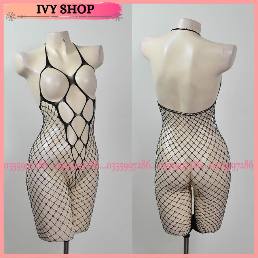 Bộ Ngủ Liền Thân Lưới Freesize Co Giãn Tốt - BSTL004 BSTM001 BSTo001 BST Khóa - Ivyshop