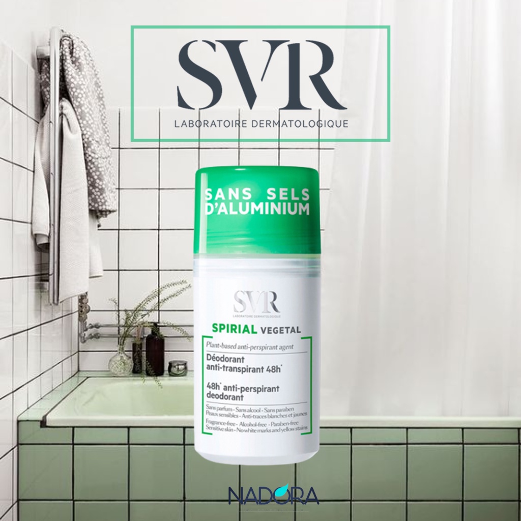 Lăn Khử Mùi SVR Spiral Vegetal Déodorant 48H (50ml)